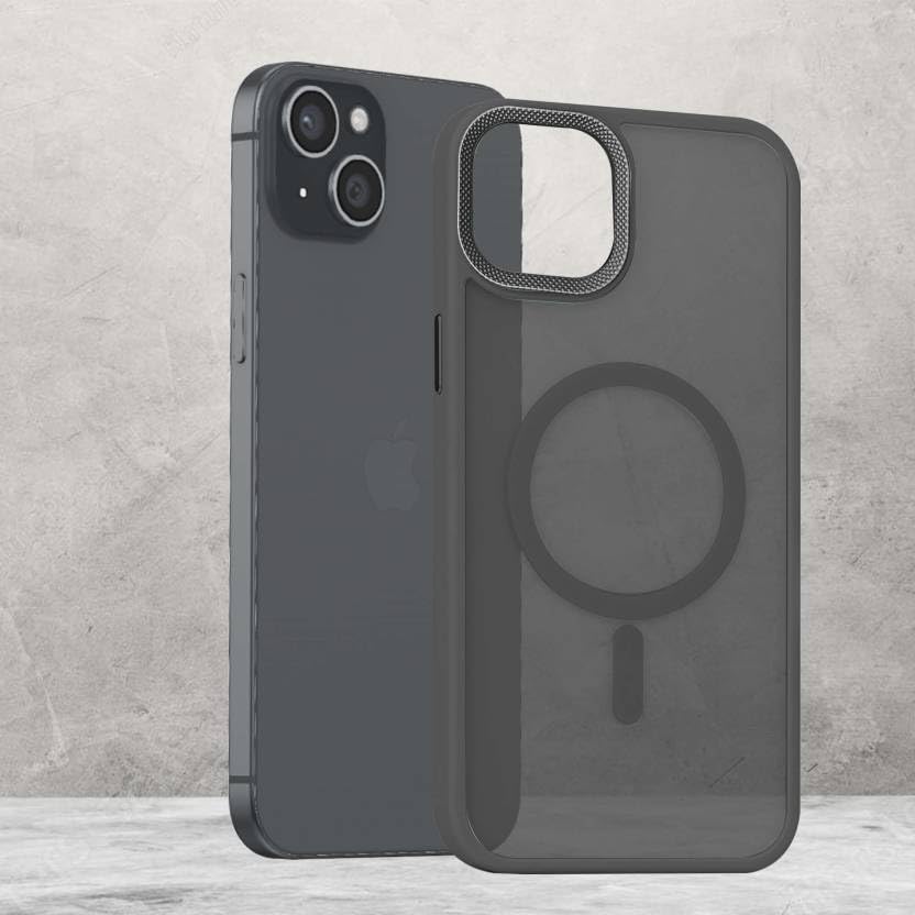 Slim black hard cover for iPhone 13 with camera protection