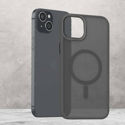 Slim black hard cover for iPhone 13 with camera protection