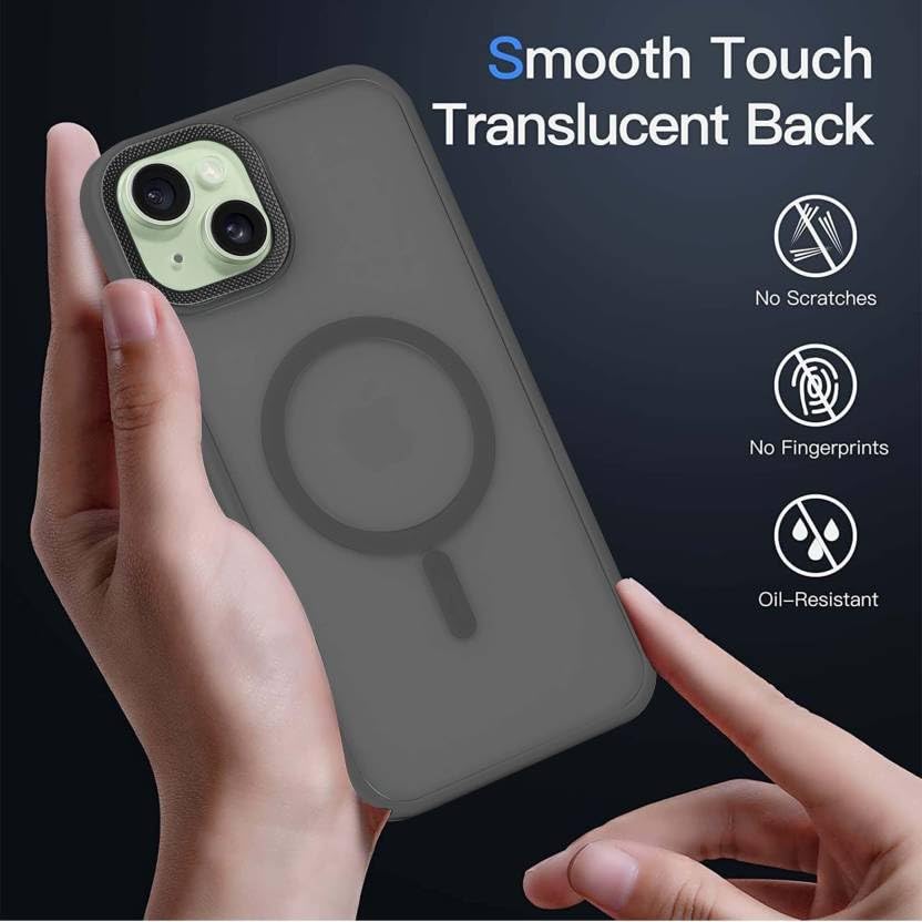 Ultra-slim black back cover for iPhone 13 – anti-fingerprint